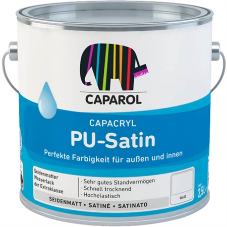Caparol PU-Satin Træmaling Halvblank 2,4 Liter