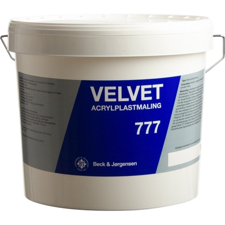 B&J 777 Velvet Acrylplastmaling 4,5 Liter thumbnail