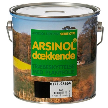Arsinol Dækkende Træbeskyttelse 2,5 Liter - Sort thumbnail