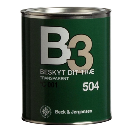 B3 504 Transparent Træbeskyttelse 0,9 Liter thumbnail