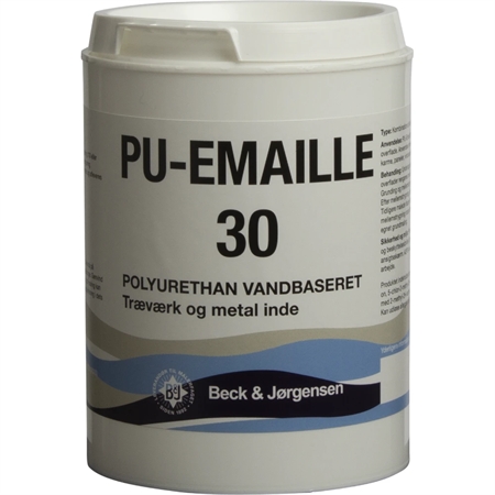 B&J PU-Emaille 30 Træmaling 0,9 Liter thumbnail
