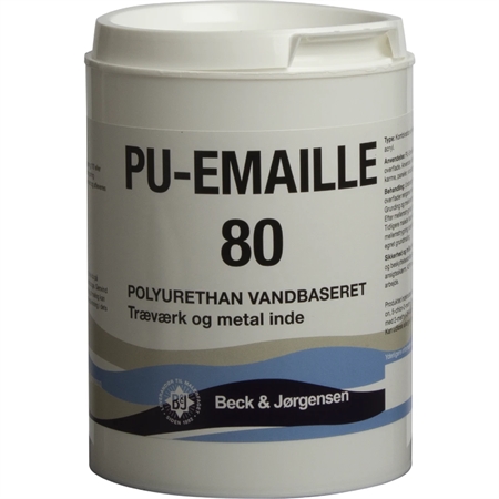 B&J PU-Emaille 80 Træmaling 0,9 Liter thumbnail