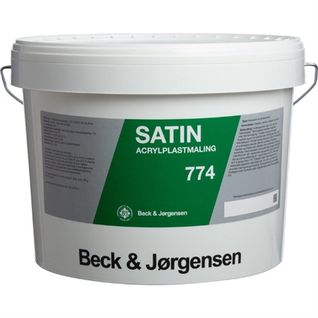 B&J 774 Satin Acrylplastmaling 9 Liter