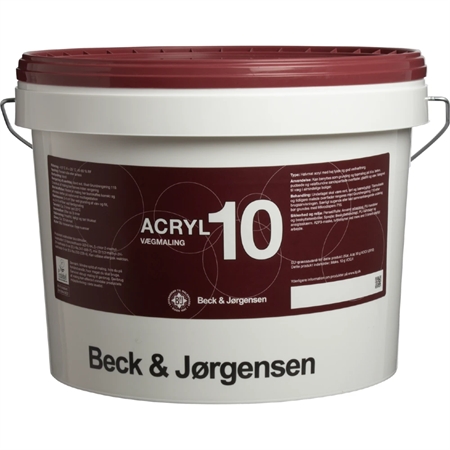 B&J Acryl 10 Vægmaling 9 Liter fra Beck & Jørgensen