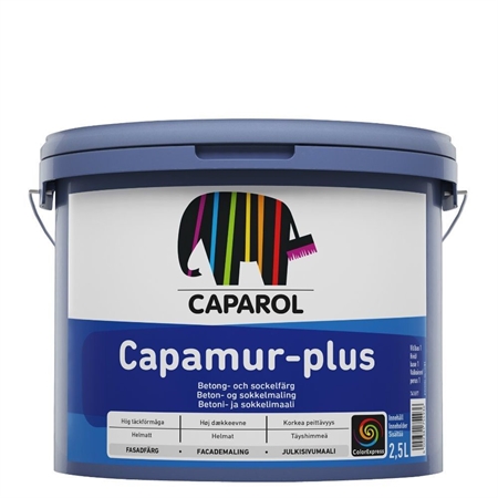 Billede af Caparol Capamur Plus Facade- og Sokkelmaling 2,5 Liter