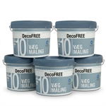 DecoFREE 10 Allergivenlig Vægmaling 5 x 9 Liter (Storkøb)