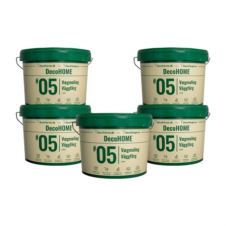 DecoHOME 5 Vægmaling 5 x 9 Liter (Storkøb)