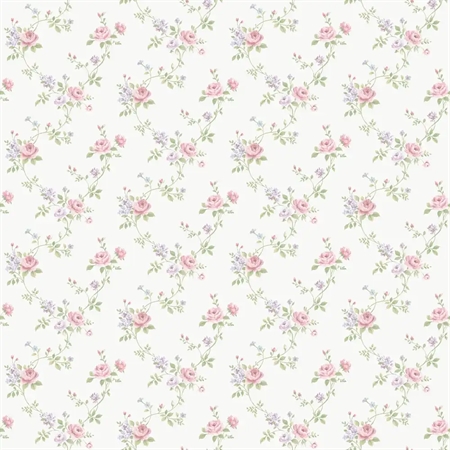 Galerie G67896 - Multi Floral Trail White