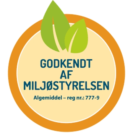 Miljøstyrelsen godkendt logo for algebekæmpelsesmiddel Neutralon