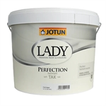 Jotun LADY Perfection - Vandfortyndbar uden opløsningsmidler til indendørs brug i tørre rum, helt mat, fås i lyse farver