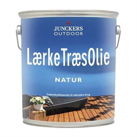 Junckers Lærketræsolie Natur/Pine 5 Liter - Transparent olie, bevarer naturlig nuance i træet, hæmmer angreb af skimmel