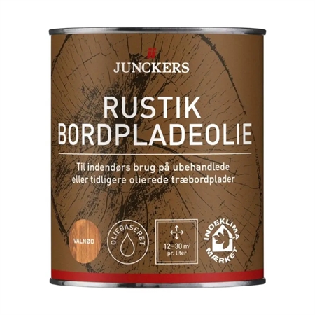 Junckers Bordpladeolie Farvet 0,75 Liter - Valnød
