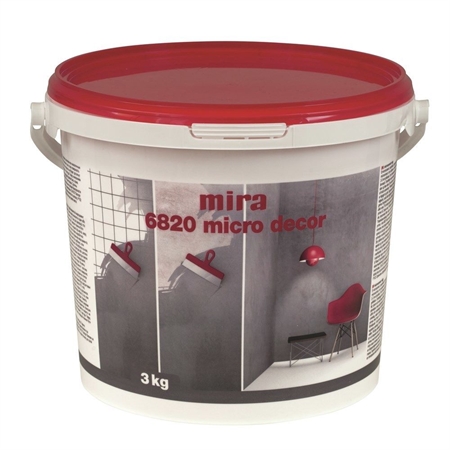 Mira 6820 Micro Decor Microcement Væg 3 kg - Grey thumbnail