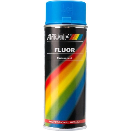 Motip Fluorescerende Spraymaling 400 ml Blå thumbnail