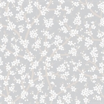 OUTLET: Tapetcompagniet - Light Grey Floral tapet