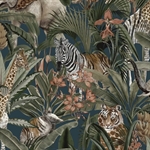 OUTLET: Tapetcompagniet - Serengeti Navy tapet