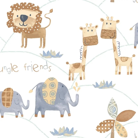 OUTLET: Tapetcompagniet - Lion Friends tapet