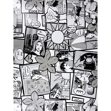 Selvklæbende Folie - Comic 45 x 200 cm