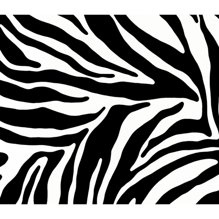 Selvklæbende Folie - Zebra Black 45 x 200 cm