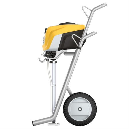 Sideprofil af Wagner Control Pro 350 M sprøjteanlæg med hjul